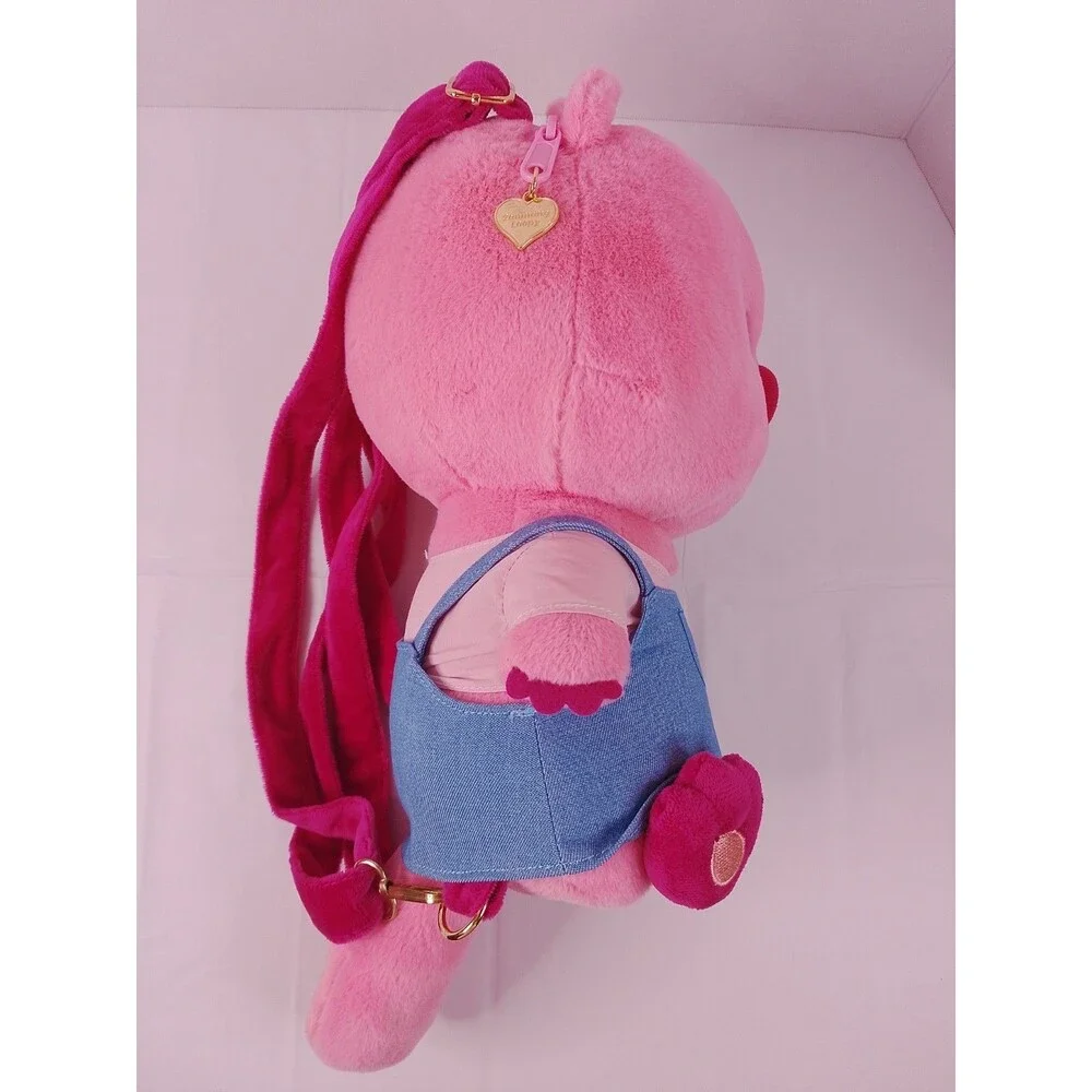 MINISO Zanmang Loopy Plush Backpack 12” Pink Beaver Pororo Kids School Bag Toy